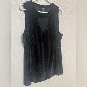 Torrid Black Velvet Formal Tank